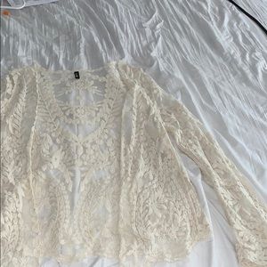 Sheer Lace Cardigan